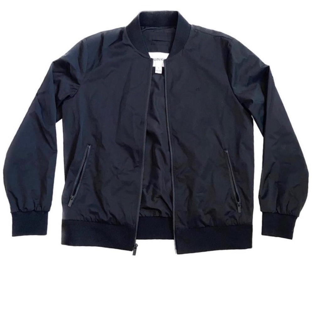 Men’s Calvin Klein black Bomber jacket never worn